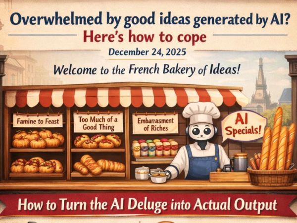 Overwhelmed by good ideas generated by AI? Here’s how to&nbsp;cope