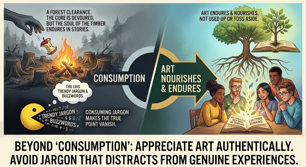 Engage with Art: Reject ‘Consume’ Language
